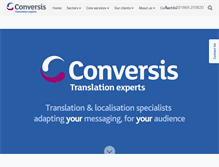Tablet Screenshot of conversis.com